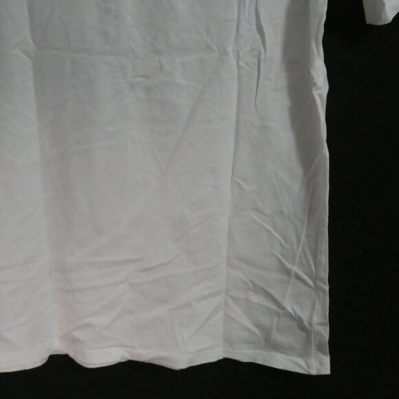 BLACK BROWN 1826 Super Soft Tee | medium | White Cotton V-Neck Short Sleeve Tee - Picture 12 of 12